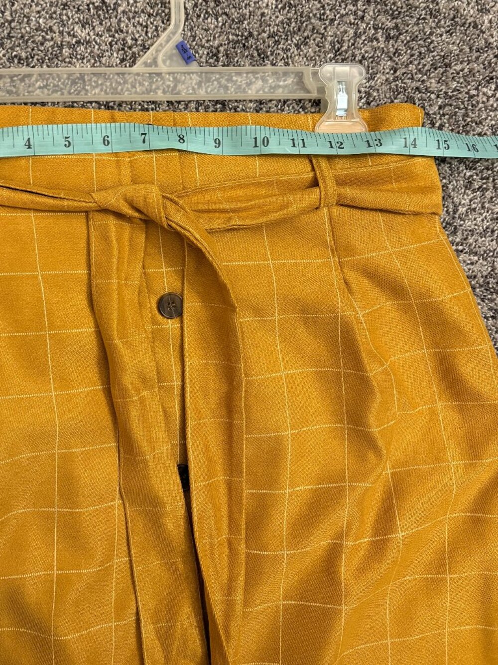 DownEast Mustard Paperbag waisted skirt - Picture 3 of 5